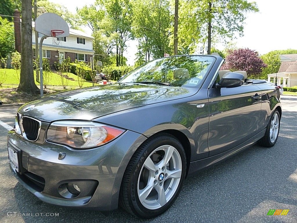 2013 1 Series 128i Convertible - Mineral Gray Metallic / Savanna Beige photo #10