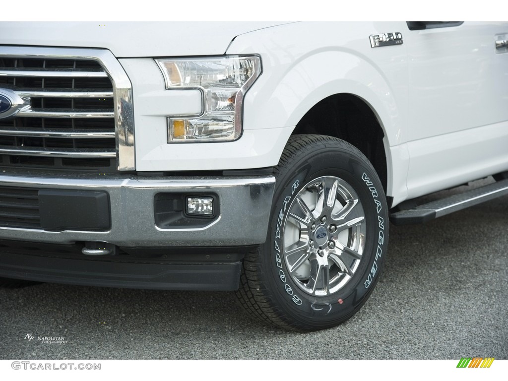 2017 F150 XLT SuperCab 4x4 - Oxford White / Earth Gray photo #2