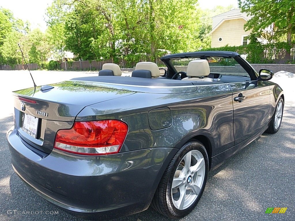 2013 1 Series 128i Convertible - Mineral Gray Metallic / Savanna Beige photo #14