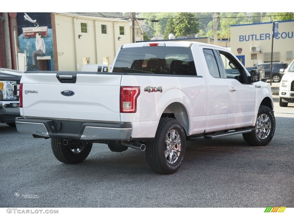 2017 F150 XLT SuperCab 4x4 - Oxford White / Earth Gray photo #5