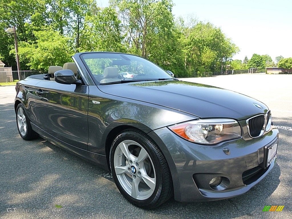 2013 1 Series 128i Convertible - Mineral Gray Metallic / Savanna Beige photo #16