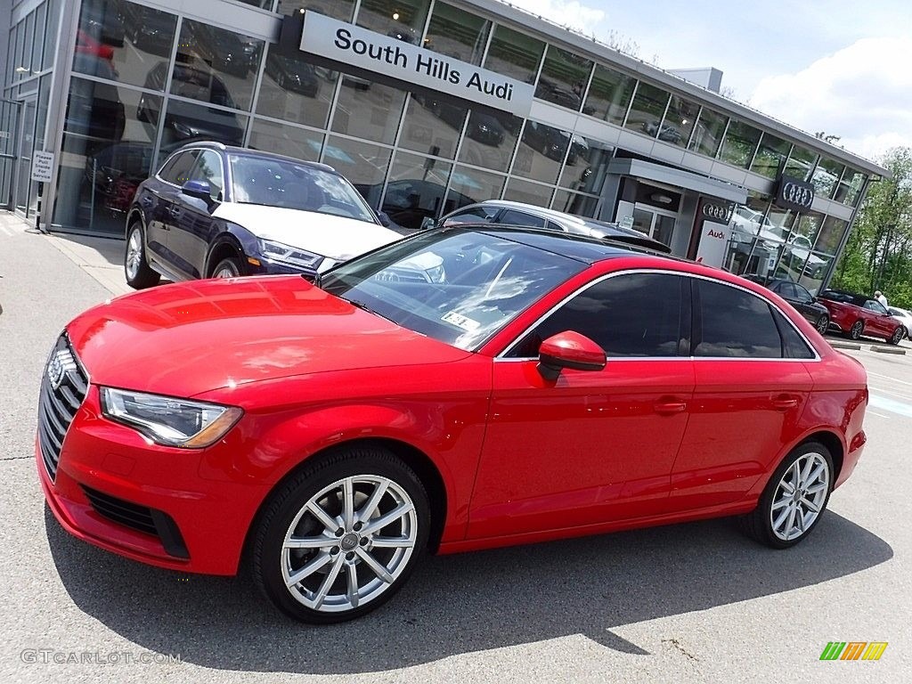 2015 A3 2.0 Premium Plus quattro - Brilliant Red / Black photo #1