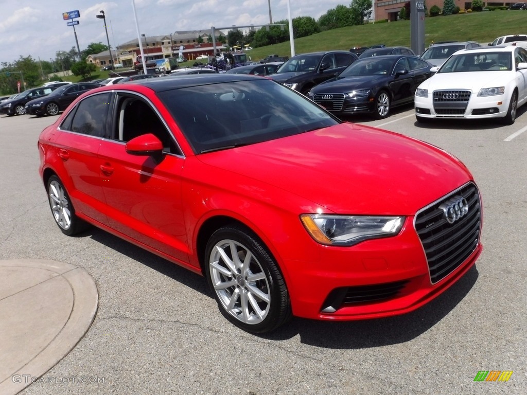 2015 A3 2.0 Premium Plus quattro - Brilliant Red / Black photo #8