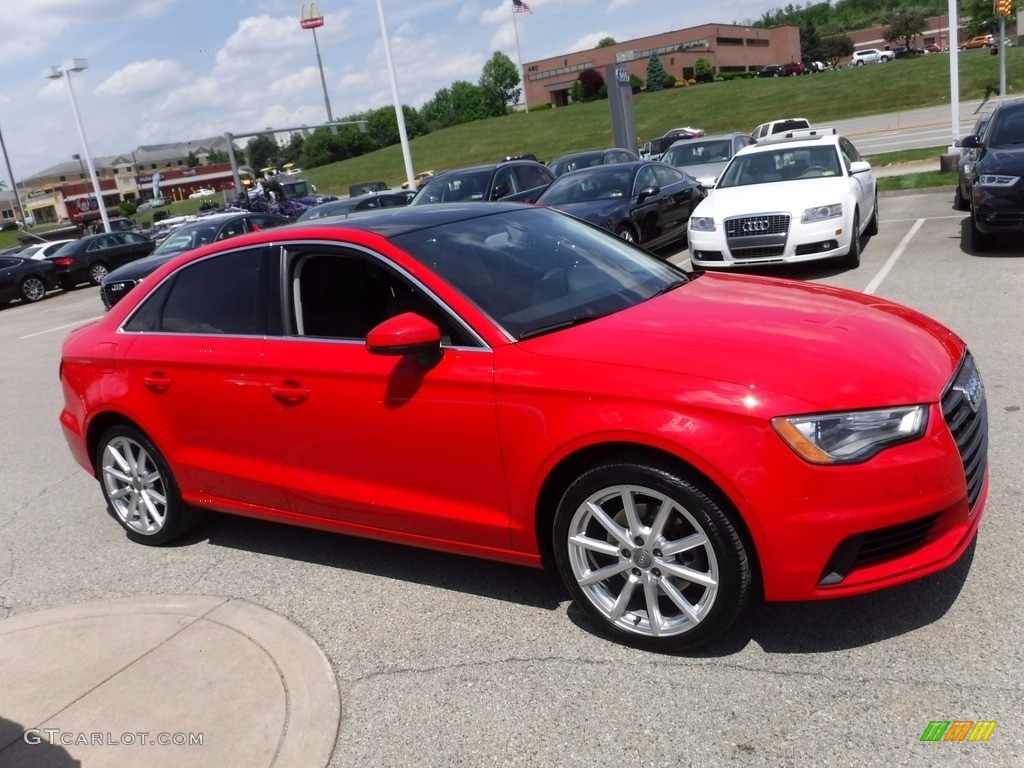 2015 A3 2.0 Premium Plus quattro - Brilliant Red / Black photo #9