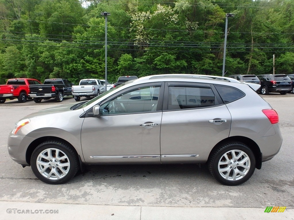 2011 Rogue SV AWD - Gotham Gray Metallic / Gray photo #6