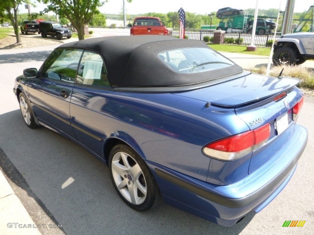 2002 9-3 SE Convertible - Cosmic Blue Metallic / Charcoal Gray photo #7