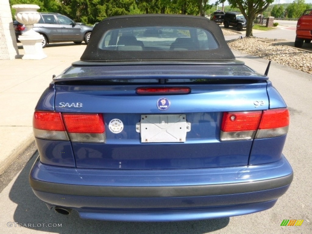 2002 9-3 SE Convertible - Cosmic Blue Metallic / Charcoal Gray photo #8