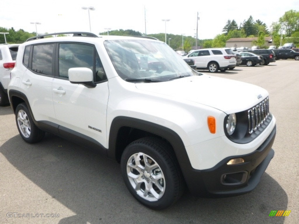 2017 Renegade Latitude 4x4 - Alpine White / Black photo #7