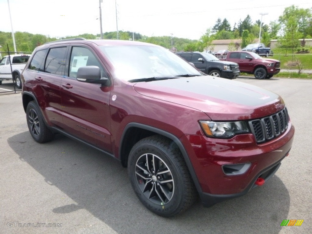 True Blue Pearl 2017 Jeep Grand Cherokee Trailhawk 4x4 Exterior Photo #120558198