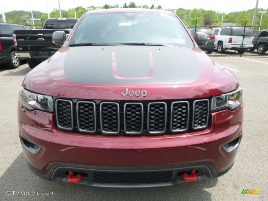 2017 Grand Cherokee Trailhawk 4x4 - True Blue Pearl / Black photo #11