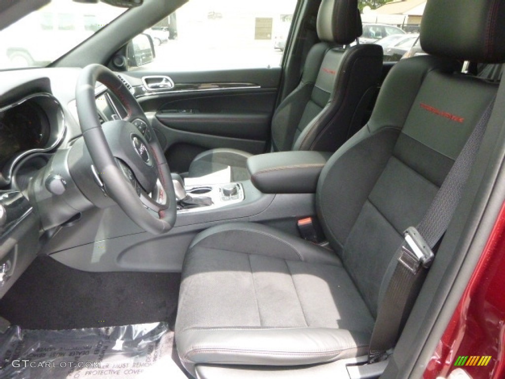 Black Interior 2017 Jeep Grand Cherokee Trailhawk 4x4 Photo #120558267