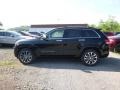 2017 Diamond Black Crystal Pearl Jeep Grand Cherokee Overland 4x4  photo #2