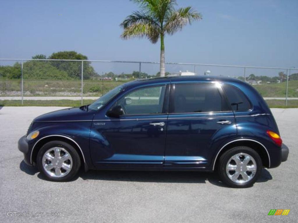 2002 PT Cruiser Limited - Patriot Blue Pearlcoat / Taupe photo #3