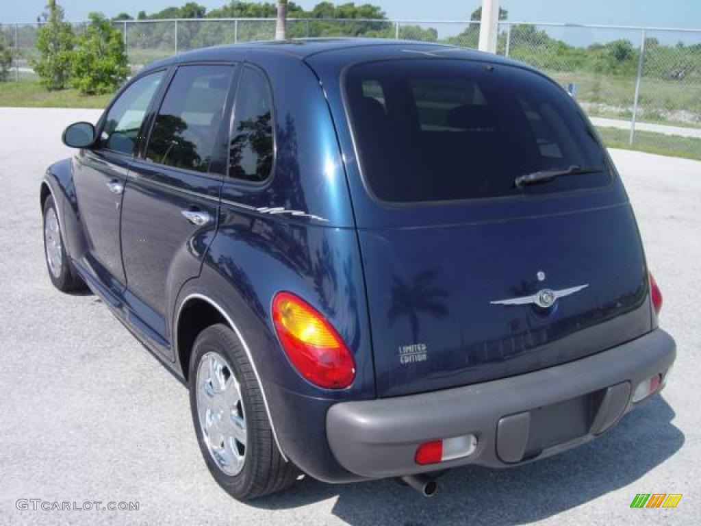 2002 PT Cruiser Limited - Patriot Blue Pearlcoat / Taupe photo #4