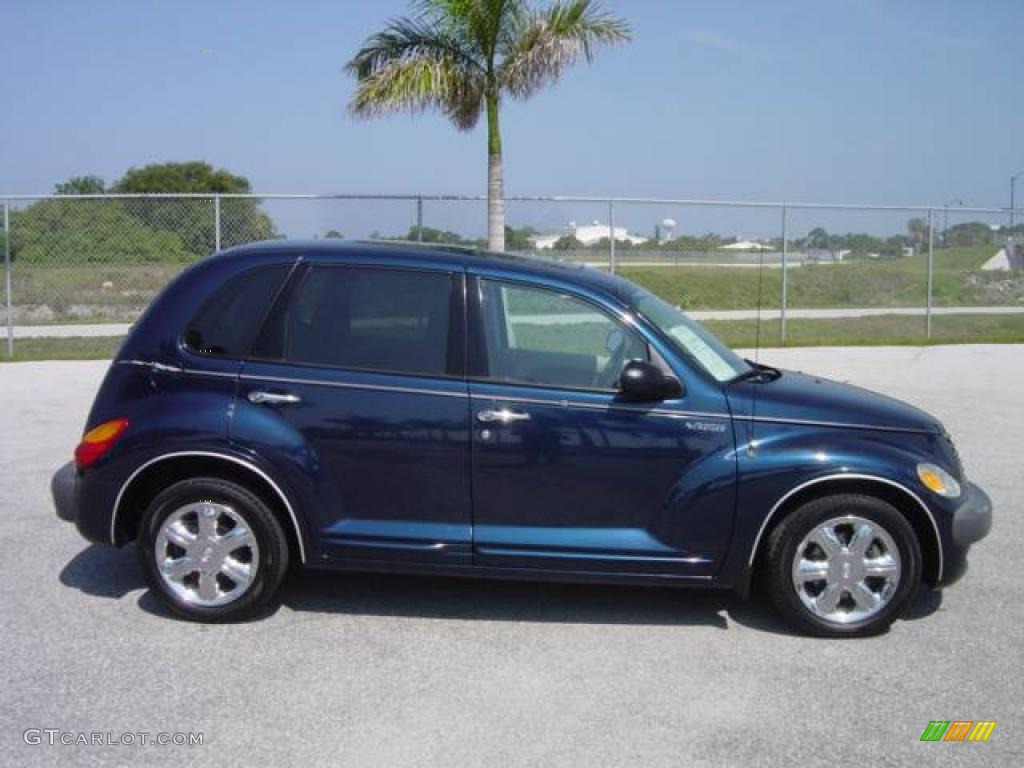 2002 PT Cruiser Limited - Patriot Blue Pearlcoat / Taupe photo #7