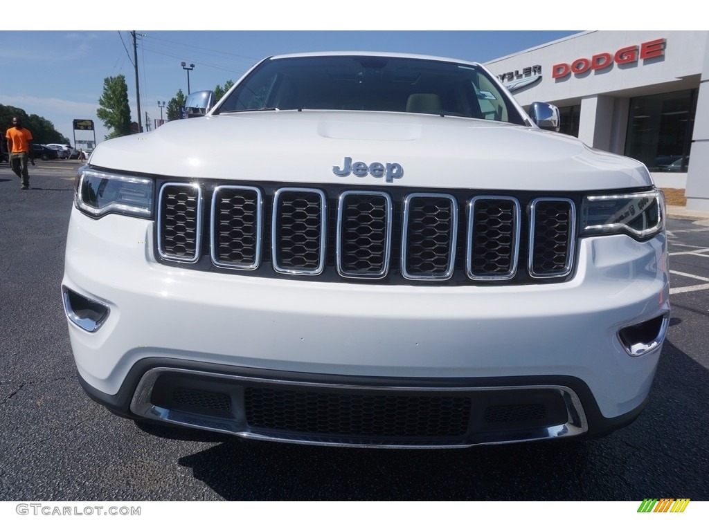 2017 Grand Cherokee Limited - Bright White / Black/Light Frost Beige photo #2