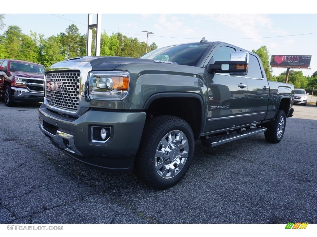 2017 Sierra 2500HD Denali Crew Cab 4x4 - Mineral Metallic / Cocoa/Dark Sand photo #3