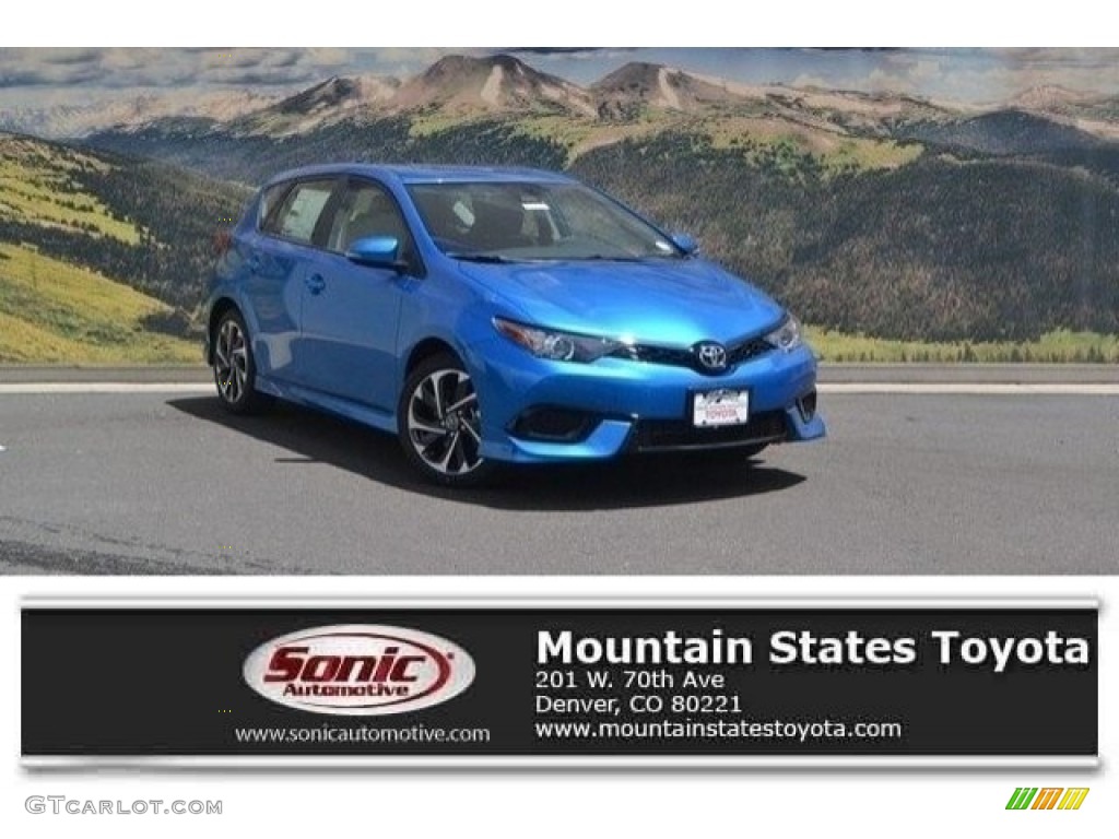 2017 Corolla iM  - Electric Storm Blue / Black photo #1