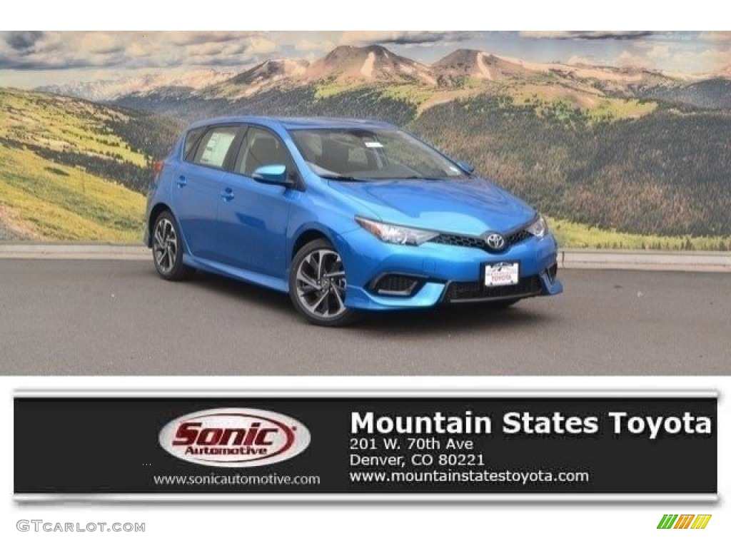 2017 Corolla iM  - Electric Storm Blue / Black photo #1