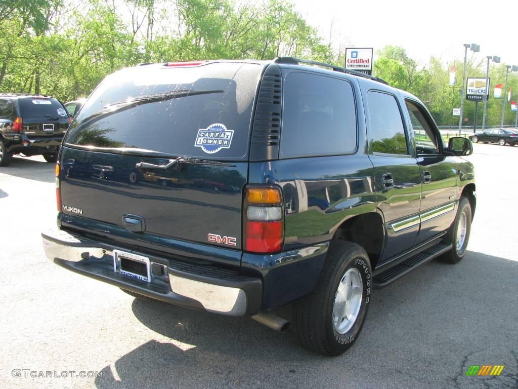 2005 Yukon SLE 4x4 - Blue Green Crystal / Neutral/Shale photo #4