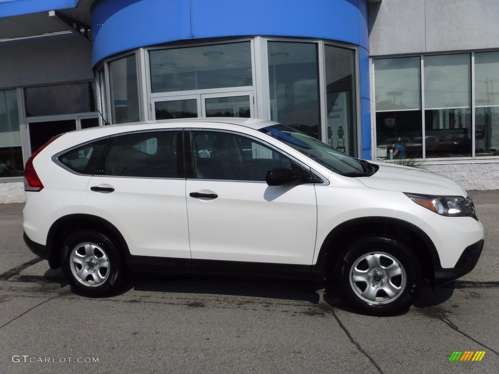 2014 CR-V LX AWD - White Diamond Pearl / Gray photo #2