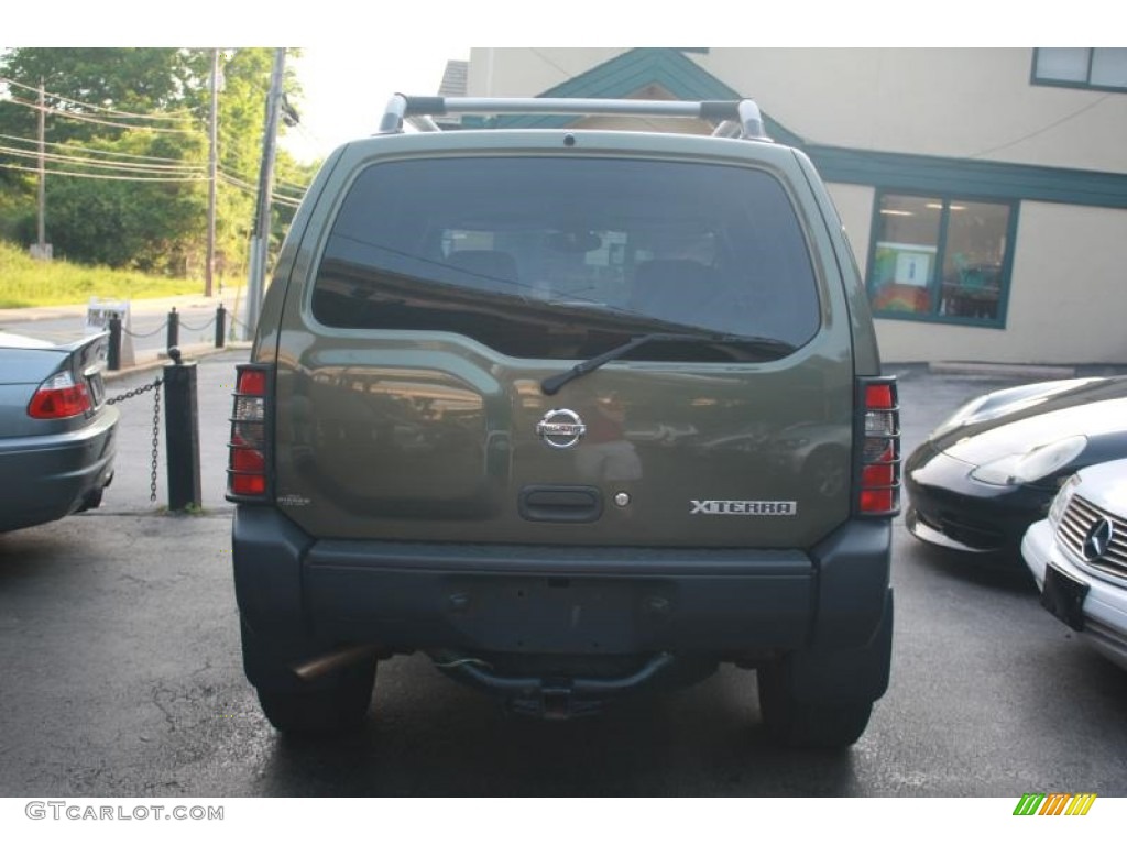 2004 Xterra XE 4x4 - Canteen Metallic Green / Gray photo #14