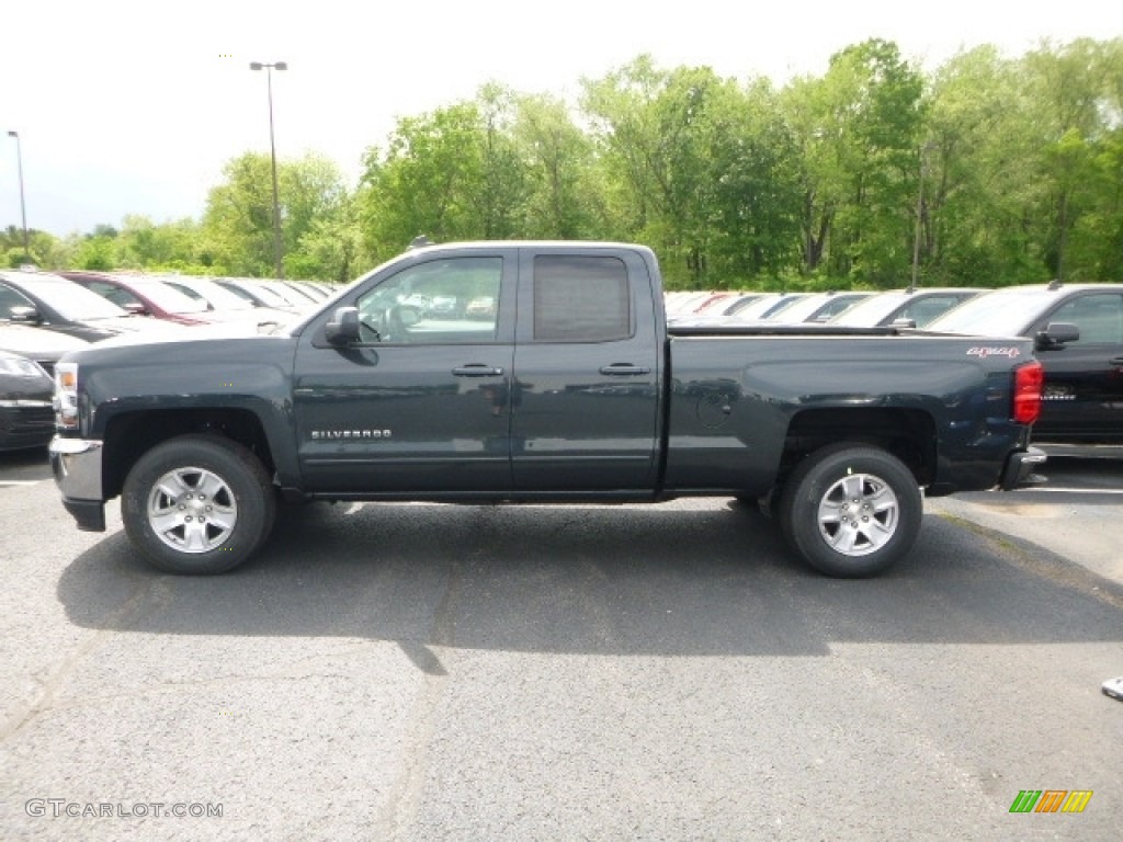 2017 Silverado 1500 LT Double Cab 4x4 - Graphite Metallic / Jet Black photo #2