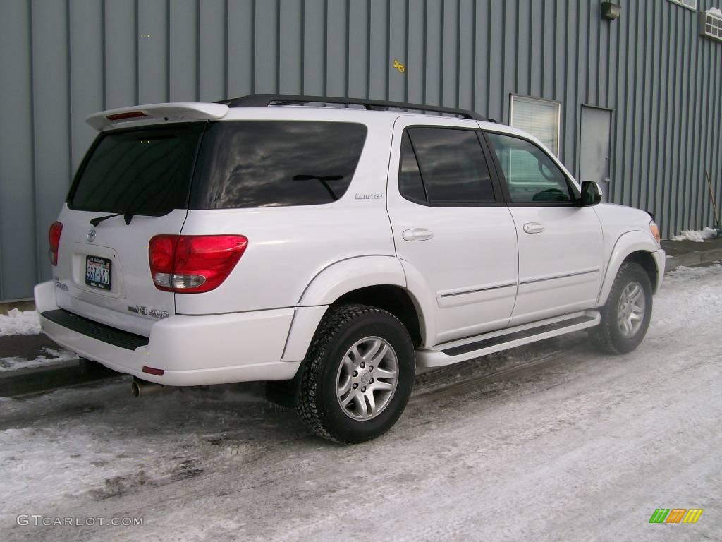 2007 Sequoia Limited 4WD - Super White / Light Charcoal photo #3