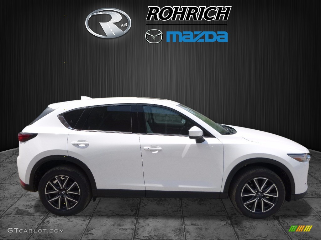 2017 CX-5 Grand Touring AWD - Crystal White Pearl / Parchment photo #2