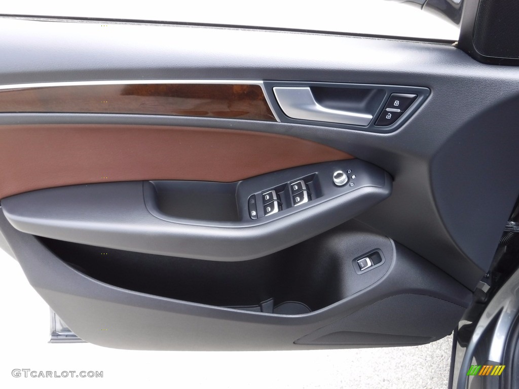 2017 Audi Q5 2.0 TFSI Premium quattro Chestnut Brown Door Panel Photo #120578266