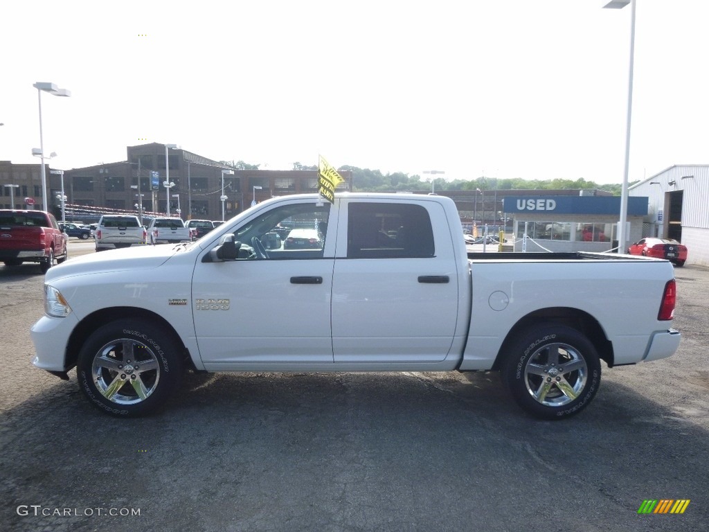 2014 1500 Express Crew Cab 4x4 - Bright White / Black/Diesel Gray photo #5