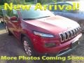 Deep Cherry Red Crystal Pearl 2017 Jeep Cherokee Limited 4x4