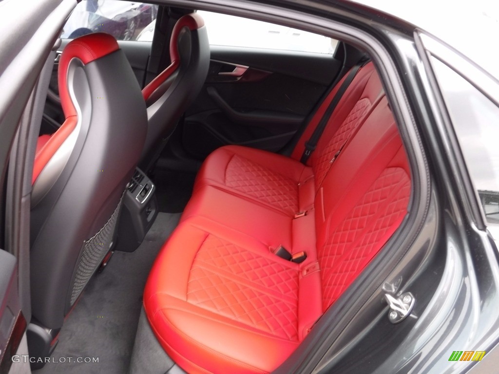 2018 Audi S4 Premium Plus quattro Sedan Rear Seat Photo #120581515