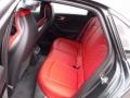 2018 Audi S4 Magma Red Interior Rear Seat Photo