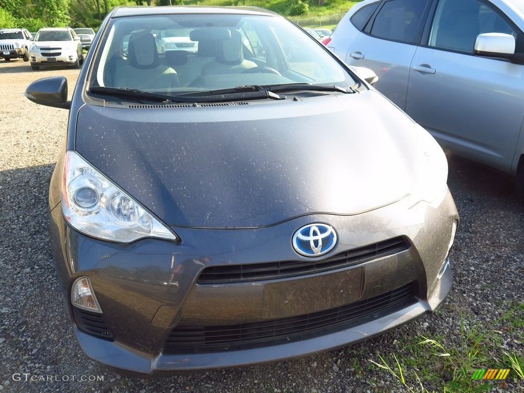 2013 Prius c Hybrid One - Magnetic Gray Metallic / Light Blue Gray/Black photo #2