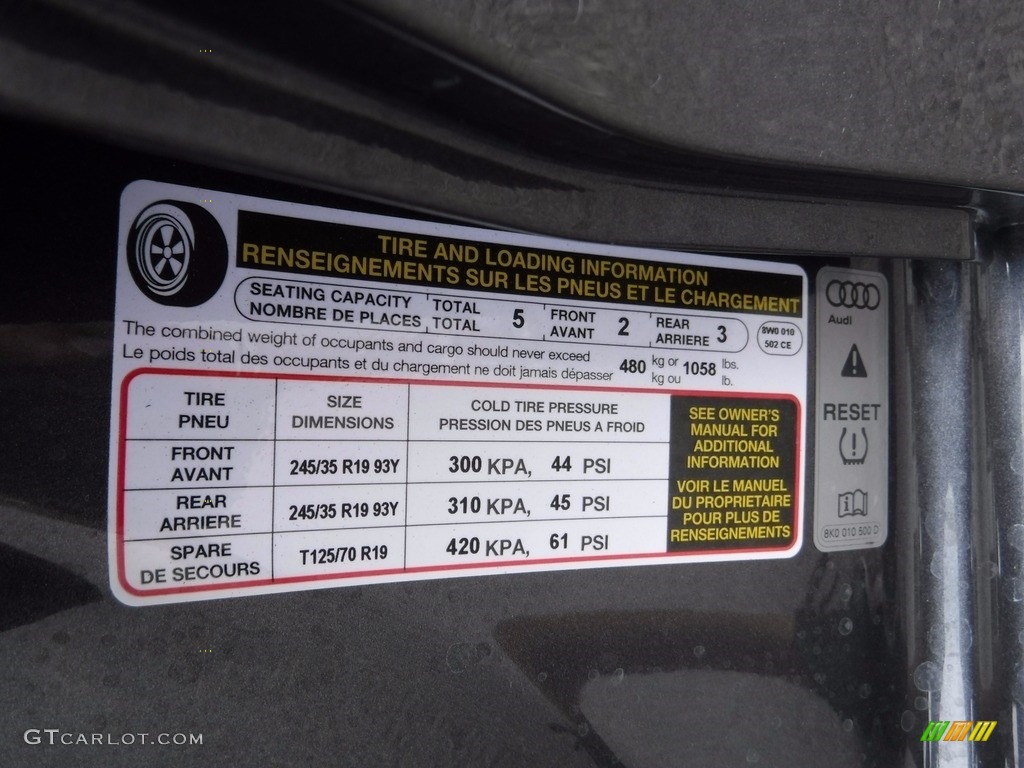 2018 Audi S4 Premium Plus quattro Sedan Info Tag Photos