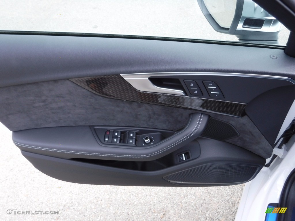 2018 Audi S4 Premium Plus quattro Sedan Black Door Panel Photo #120582127
