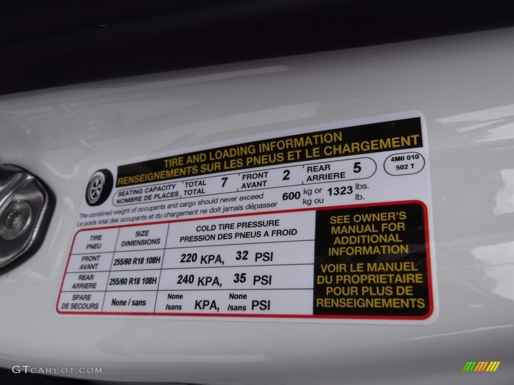 2017 Audi Q7 2.0T quattro Premium Info Tag Photo #120583459