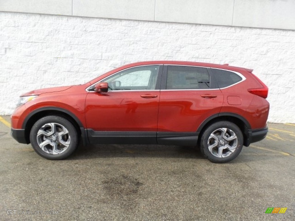 2017 CR-V EX AWD - Molten Lava Pearl / Ivory photo #6