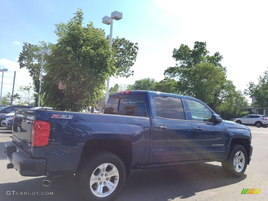 2017 Silverado 1500 LT Crew Cab 4x4 - Deep Ocean Blue Metallic / Jet Black photo #4