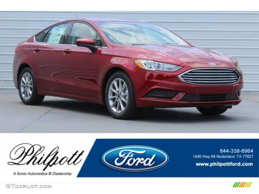 2017 Fusion SE - Ruby Red / Ebony photo #1