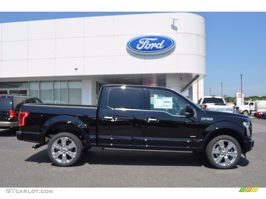 2017 F150 Limited SuperCrew 4x4 - Shadow Black / Limited Black/Mojave photo #2