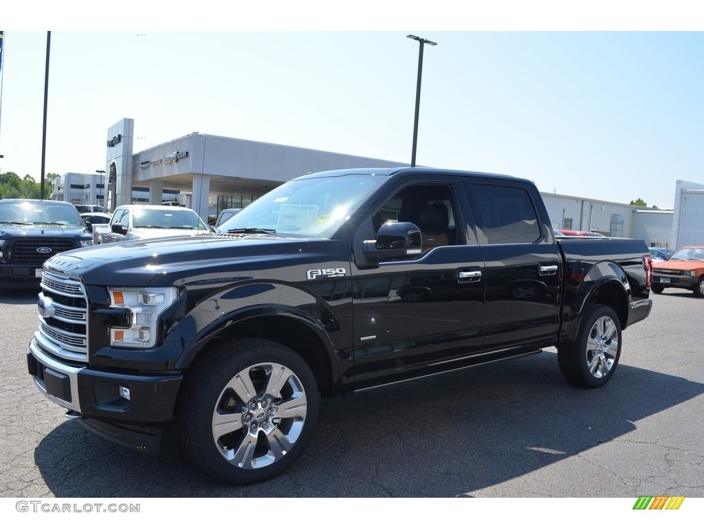 2017 F150 Limited SuperCrew 4x4 - Shadow Black / Limited Black/Mojave photo #3