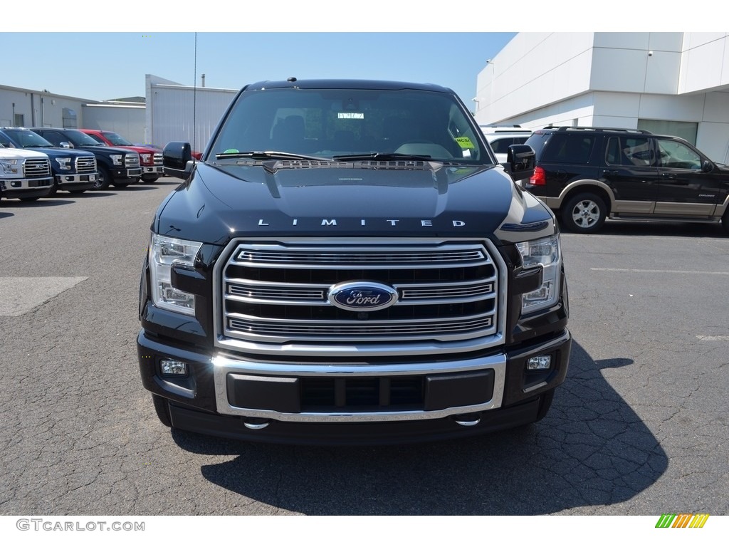 2017 F150 Limited SuperCrew 4x4 - Shadow Black / Limited Black/Mojave photo #4