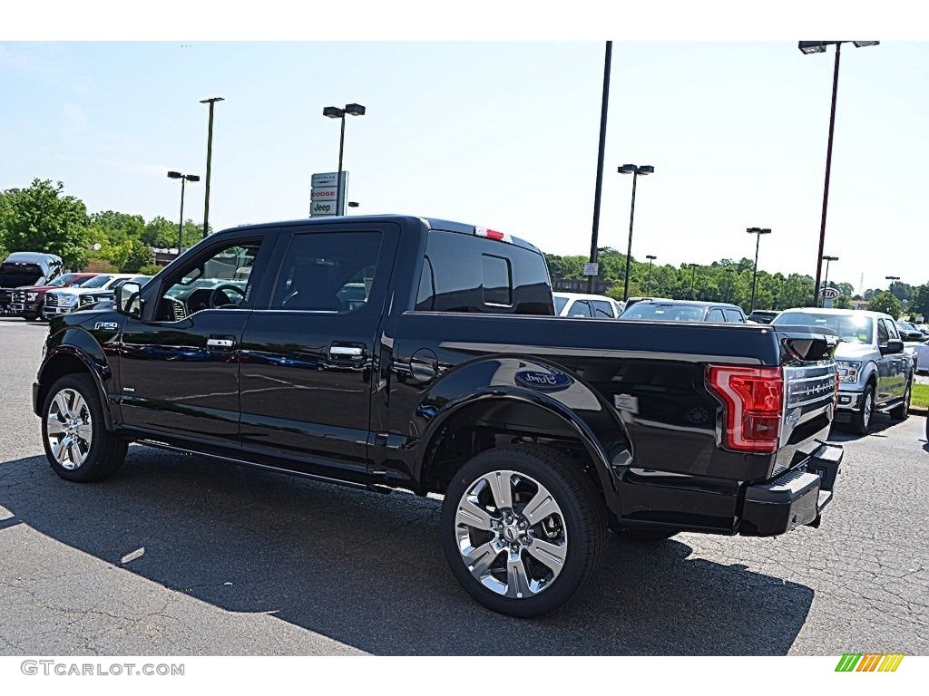 2017 F150 Limited SuperCrew 4x4 - Shadow Black / Limited Black/Mojave photo #30