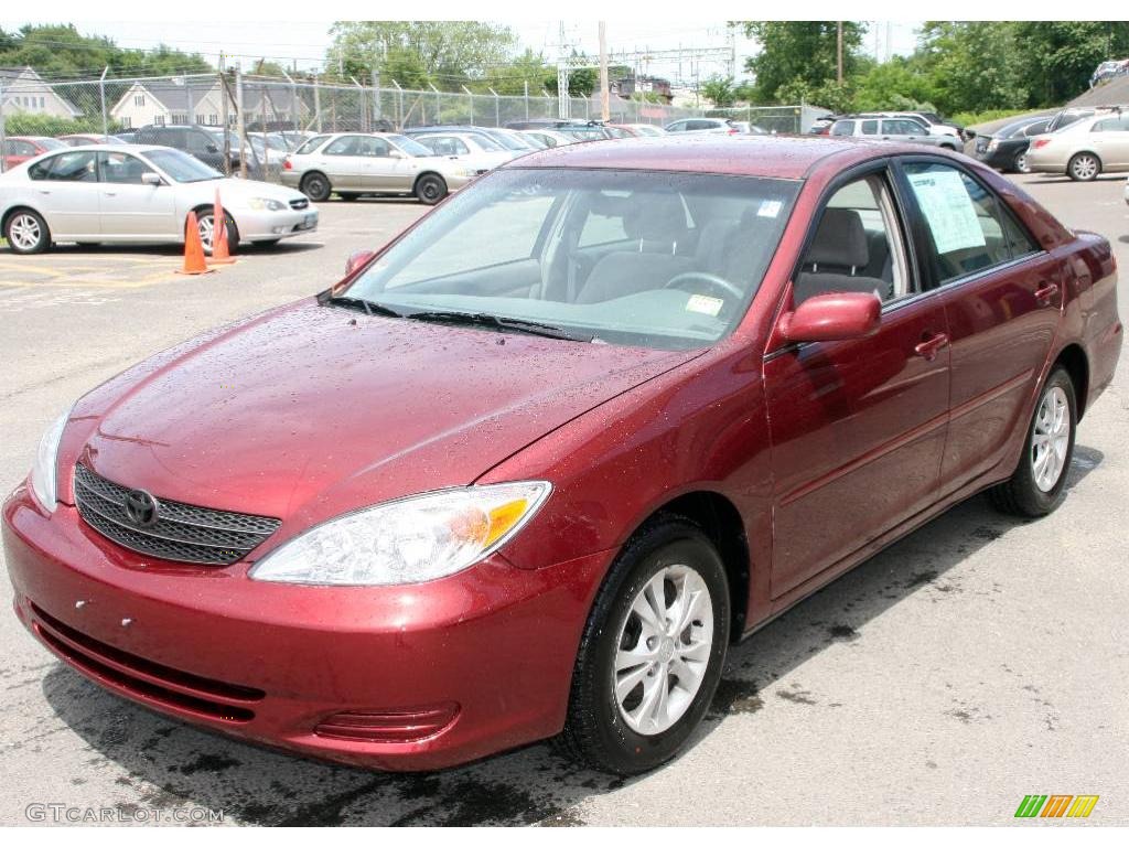 2004 Camry LE - Salsa Red Pearl / Stone photo #1