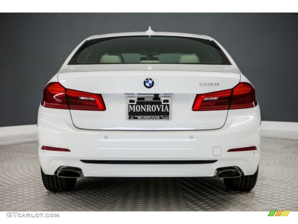 2017 5 Series 540i Sedan - Mineral White Metallic / Ivory White photo #4