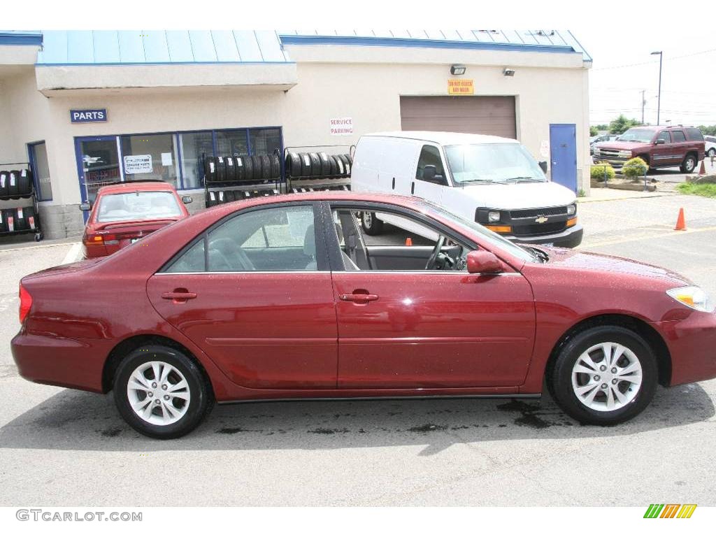 2004 Camry LE - Salsa Red Pearl / Stone photo #4