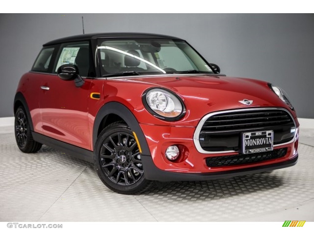 Blazing Red Metallic 2017 Mini Hardtop Cooper 2 Door Exterior Photo #120594002