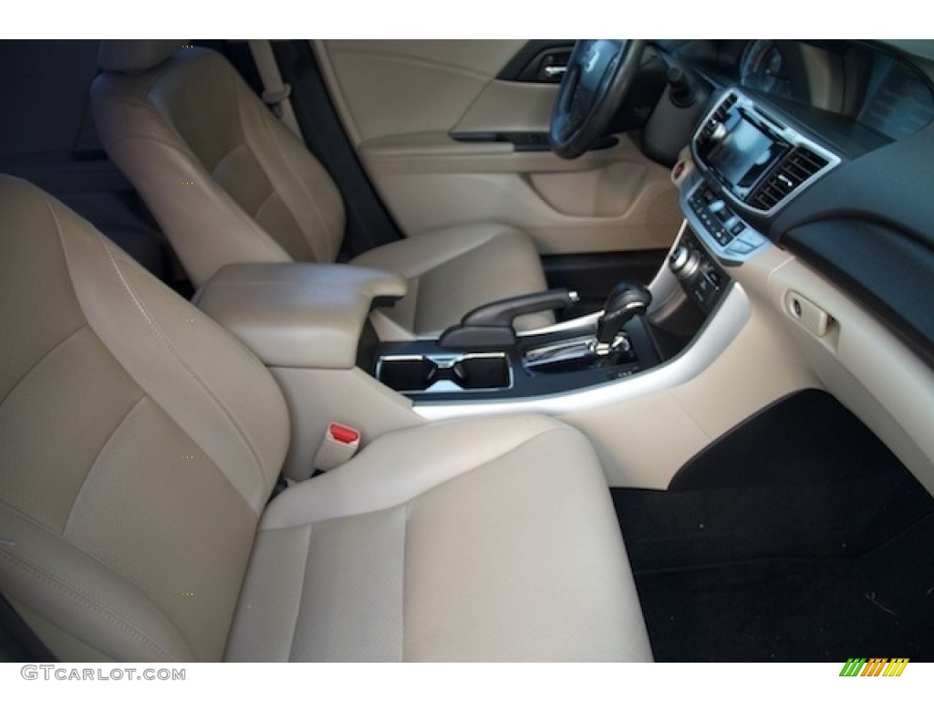 2014 Accord EX-L V6 Sedan - White Orchid Pearl / Ivory photo #17